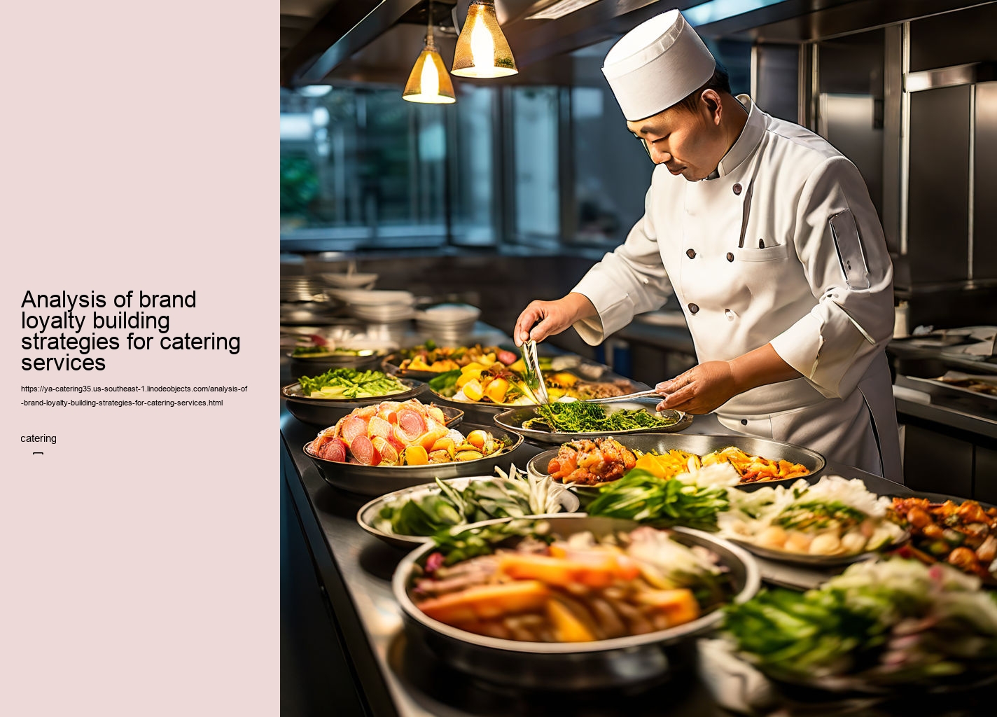 Analysis of brand loyalty building strategies for catering services