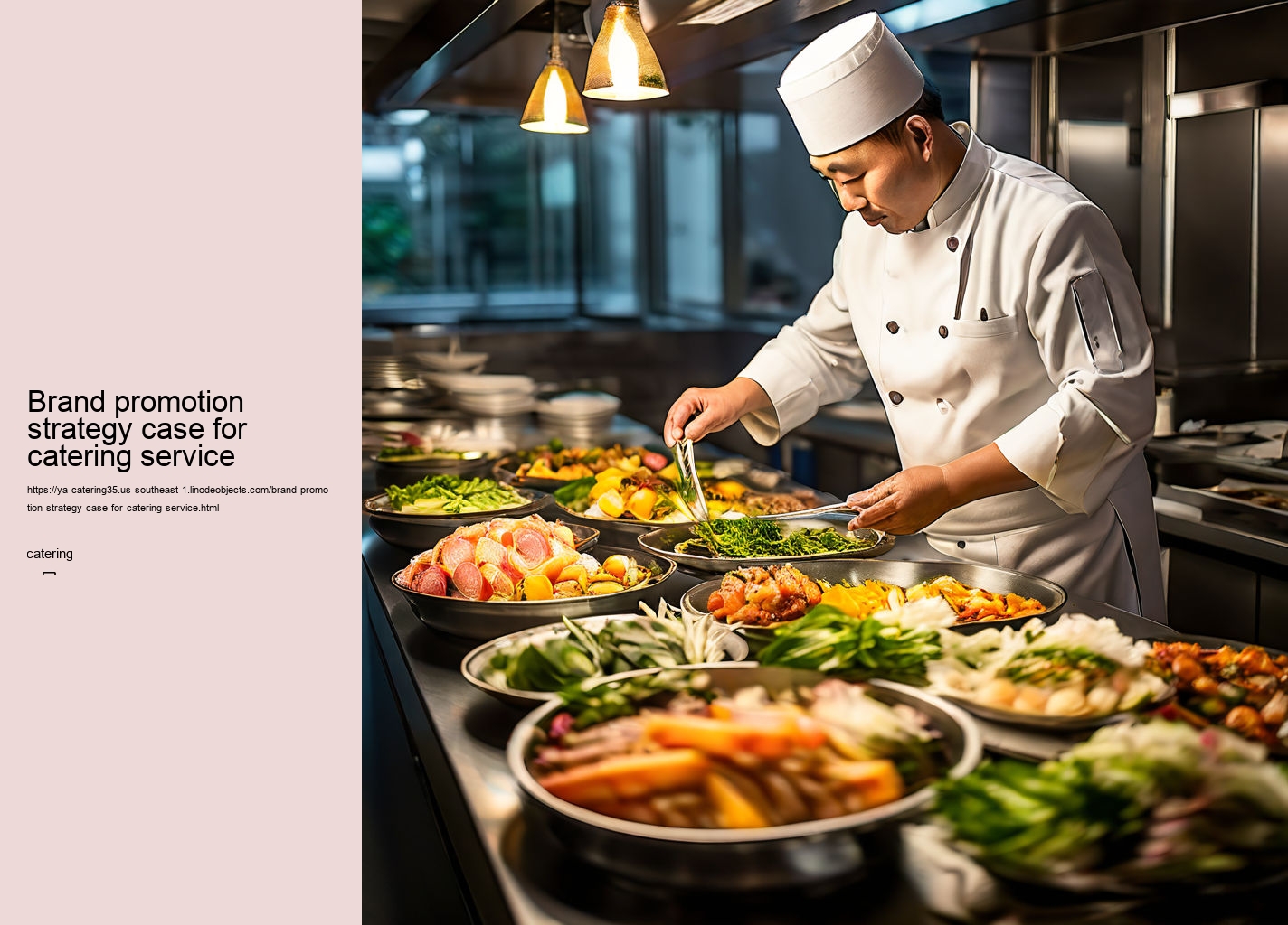 Brand promotion strategy case for catering service