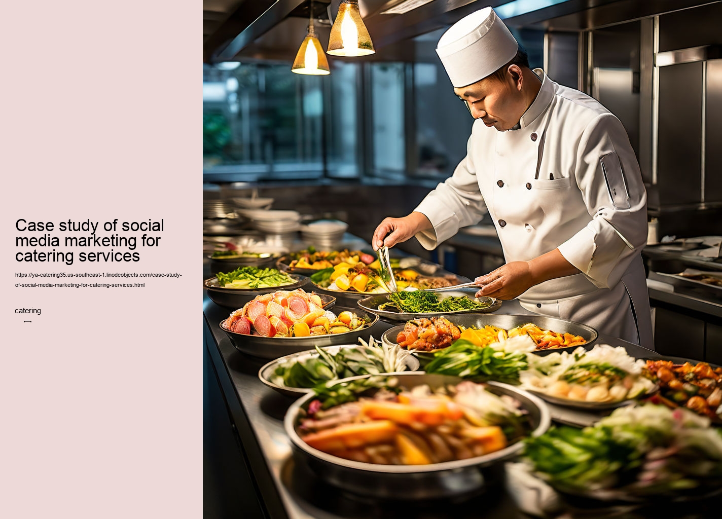 Case study of social media marketing for catering services